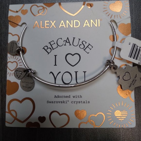 Silver Alex and Ani Friend bracelet - Picture 8 of 8